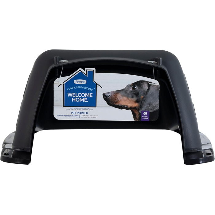 Кінець переноска для тварин Aspenpet Pet Porter 21085, традиційна переноска, для тварин вагою 7-9 кг, сірого кольору, розмір 61 x 42 x 37 см