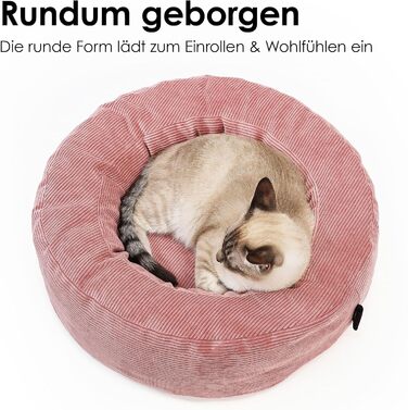 LucyBalu® Квіткове ліжко для котів - м'яке, зручне, миється | Ліжко-гніздо для котів | Сонячне ліжко для котів | Ліжко для котів з корду