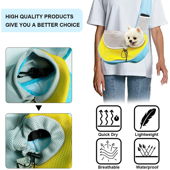 Переносна сумка-переноска для собак, котів, цуценят FeimaX Roa (L, блакитна)