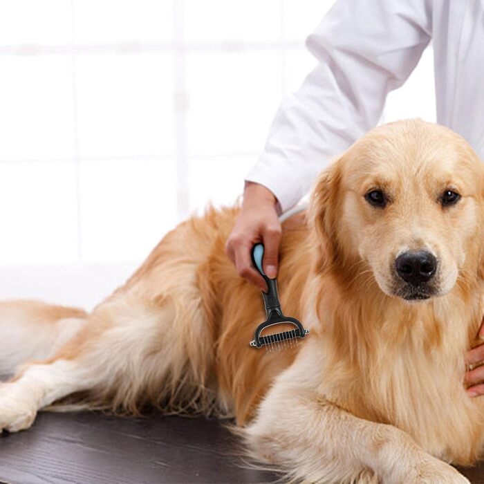 Гребінець для догляду за собаками, щітка для шерсті, аксесуари для догляду за котами, гребінець з нержавіючої сталі для видалення шерсті, інструмент для видалення та розплутування шерсті для цуценят та кроликів