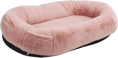 Велике собаче ліжко розміром з людину з знімним, машинно-праним подушкою та сумкою для зберігання (100x70x30 см)