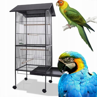 Клітка Wideshop 52 x 52 x 157 см, чорна