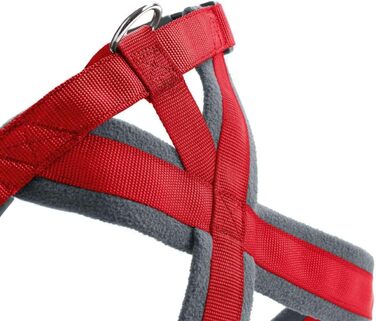 Нашийник для собак HUNTER LONDON COMFORT: дихаюча сітка 3D, 2-ступеневе регулювання, безпечна застібка, міцний, легкий, зручний у догляді, червоний, розмір M