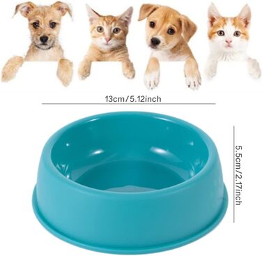 Набір мисок для котів (4 шт.) з пластику, для котів та дрібних тварин