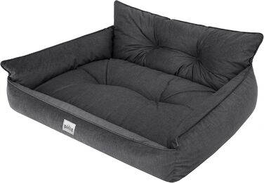 Лежанка для собак Joker Gesteppt - велика (L) 106 x 80 см, сіра (Graphit Fancy)