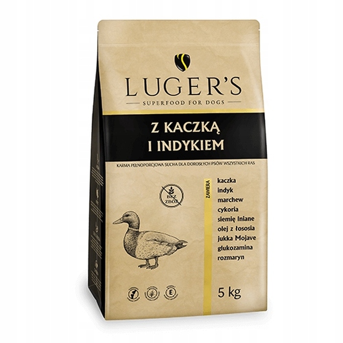 Сухий корм для собак Luger’s з качкою та індичкою, 5 кг