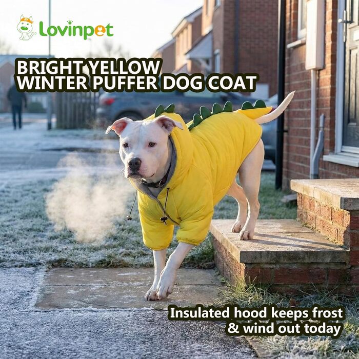 LovinPet Худі з капюшоном для собак середніх та великих порід, Large