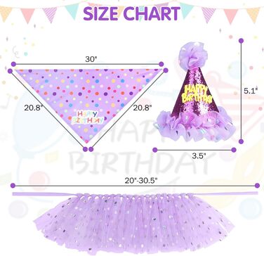 Сукня для собак SCENEREAL на весілля з банданою, комірцем-бантиком та короною, комплект для собак, дівчаток, цуценят, кошенят, аксесуари для вечірки, спідниця-тьюль, костюм для маленьких, середніх та великих собак, білий (весільний) (фіолетовий (день наро