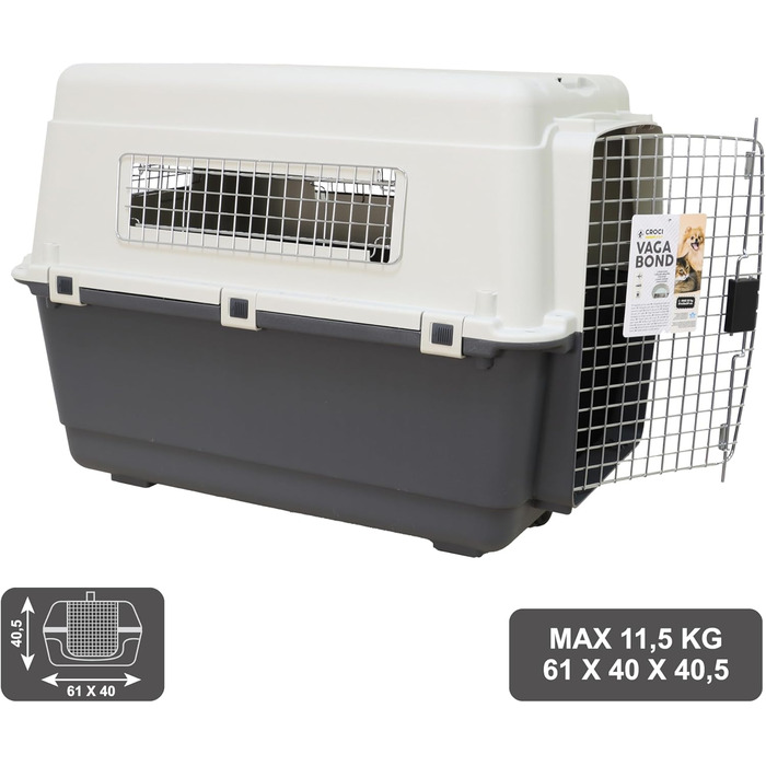 Транспортувальний бокс Croci Vagabond S 61x40x40,5 см для тварин