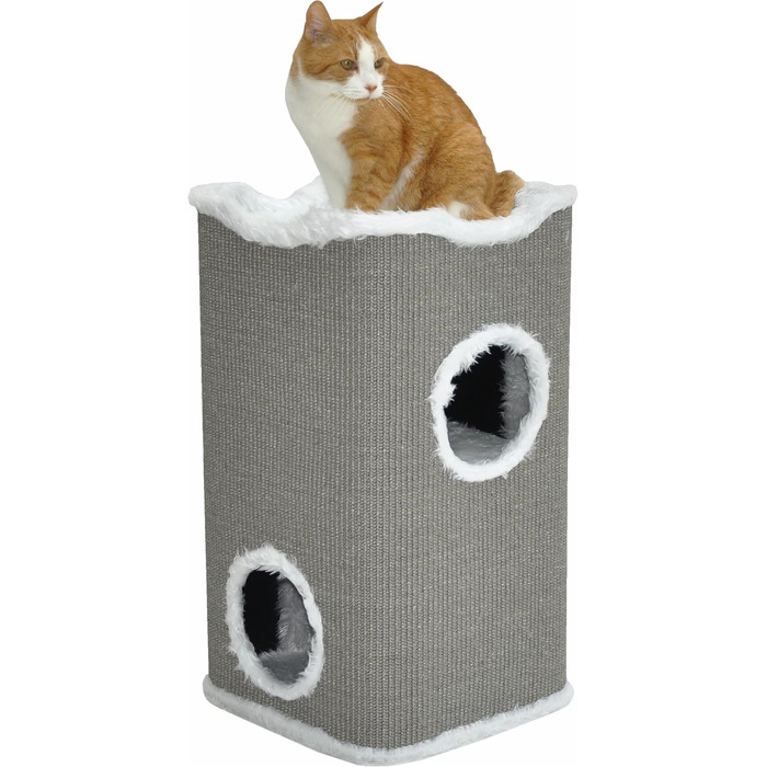 Котячий будиночок Nanook Toni: кігтеточка, будиночок, лежанка для котів, 74 см, міцний та стабільний