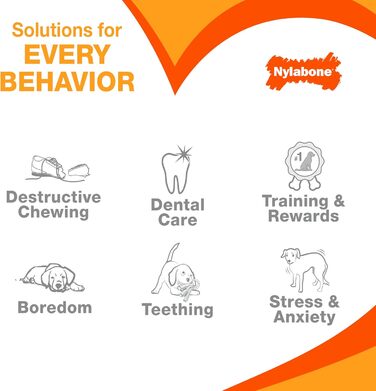 Жувальна іграшка для собак Nylabone Power Chew, набір 3 шт, арахісове масло та бізон, для великих і гігантських порід