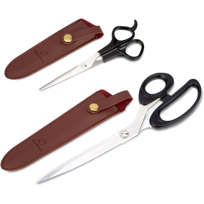 Набір ножиць для догляду за кіньми: ножиці для хвоста та гриви, з чохлом. Нержавіюча сталь, ергономічний дизайн, ідеально для догляду за хвостом та гривою.