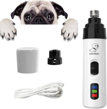 Електричний триммер для собак OrthoTrimmer від SWZEC - безпечний та ефективний для догляду за кігтями вдома (білий)