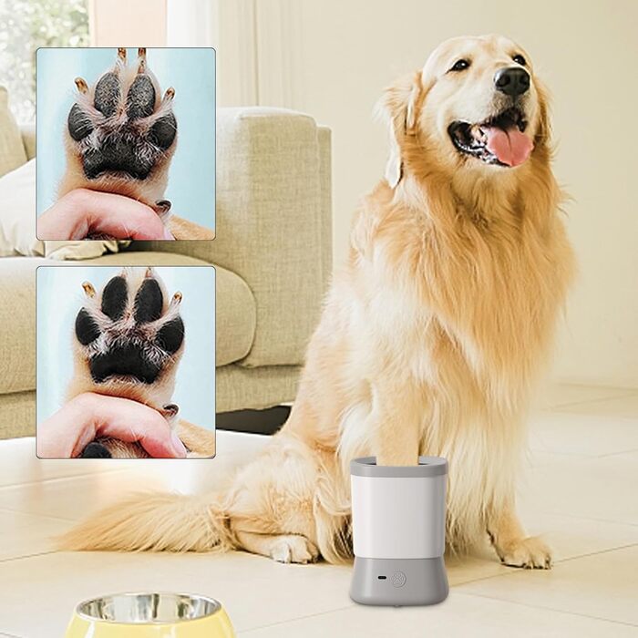 Автоматичний мийка лап для собак Moreeulsi | 2-ступенева, анти-розбризкування, для щоденних прогулянок та подорожей