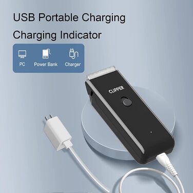 Електрична машинка для стрижки котів та собак, USB, акумуляторна, водонепроникна, безшумна (чорна)