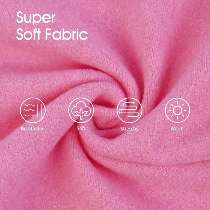 Теплий пуловер для собак IECOii з флісу, рожевий, 5XL (обхват грудей 93 см)