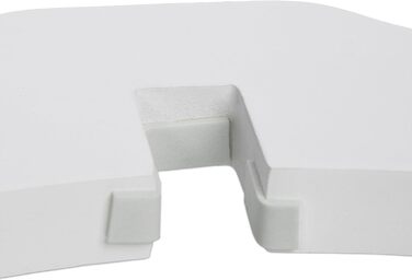 Захисне ворота Relaxdays, самостійно стояче, 92 x 205 см, розкладне, з ніжками, для собак та котів, біле