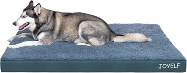 Килимок для собак Joyelf середнього розміру, Eierkistenschaum, водонепроникний, знімний, для собак маленьких та середніх порід (XXLarge 137 x 112 x 10 см)