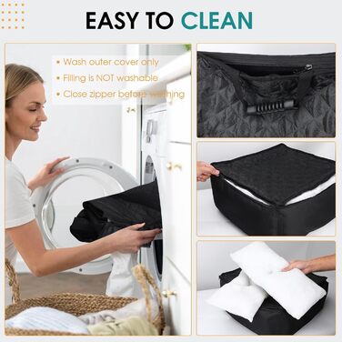 Автомобільне ліжко для собак Mozvvco 2-в-1, чорне. З безпечним ременем, вбираючою підстилкою та знімним чохлом. Для маленьких собак.