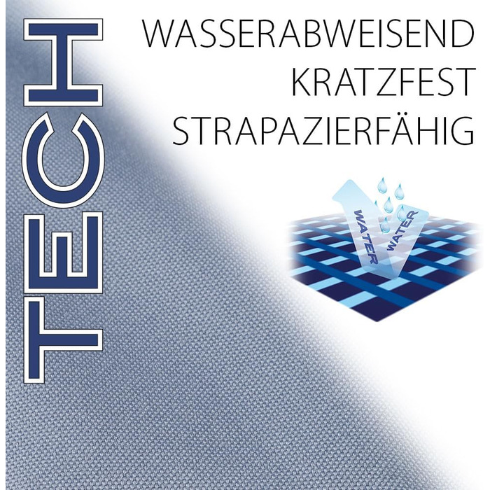Ортопедичне ліжко для собак великих порід Ferplast: м'яка, водонепроникна лежанка з знімним чохлом, 110 x 70 x 8 см, сірий колір