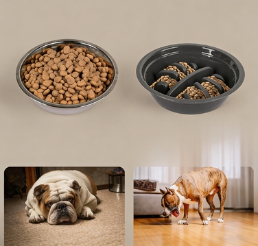 Подвійна підвищена миска для собак та котів, миска для корму