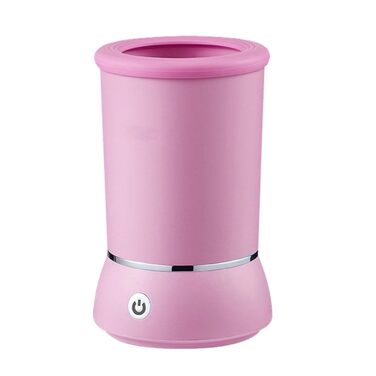 Автоматична мийка лап для собак, електрична, з силіконом, рожева