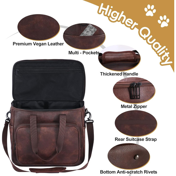 Лававін Чорна дорожня сумка для собак та котів, дорожній набір, сумки для тварин, що відповідають вимогам авіакомпаній, з контейнерами для їжі та складною мискою