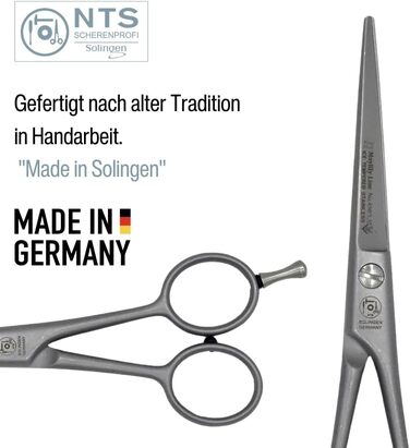 Професійна перукарська ножиці May Lily Line, 5.5'' (14 см), ручна робота, мікрозубчасті, Solingen