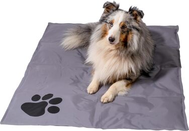 Kühlmatte für Hunde von dobar® - Kühldecke für Hunde & Katzen - Selbstkühlende Matte für Haustiere - 99,5 x 70 cm - Grau