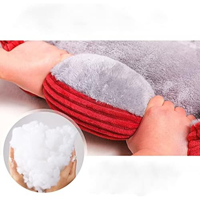 М'яке лежанка для собак та котів, лежанка-софа, червона, 60 x 45 см, коралловий фліс