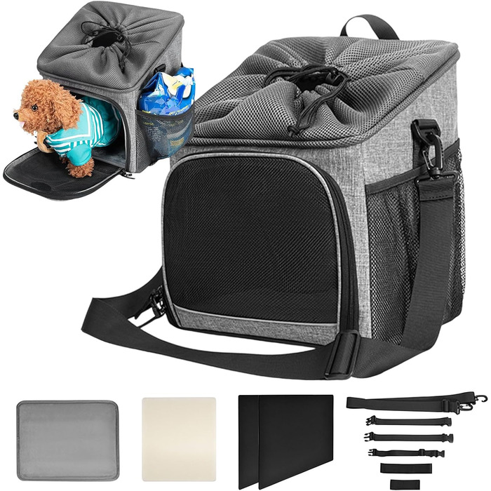 Велосипедний кошик для собак Syengery, дихаючий, легкий, для подорожей, кемпінгу, повсякденного використання