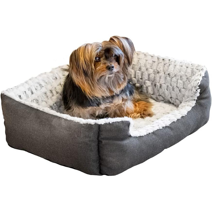 М'яке ліжко для собак та котів Ferplast: комфортне та зручне, 91 x 72 x 19 см / 55 x 48 x 18 см