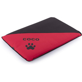 Водонепроникний килимок для собак, миючий, розмір M (90x60x6 см), червоний. Підходить для собак великих, середніх та маленьких порід, для дому та вулиці