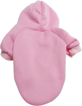 Теплий спортивний пуловер з капюшоном для собак: теплий зимовий костюм для маленьких, середніх та великих собак і котів, рожевий, 9XL
