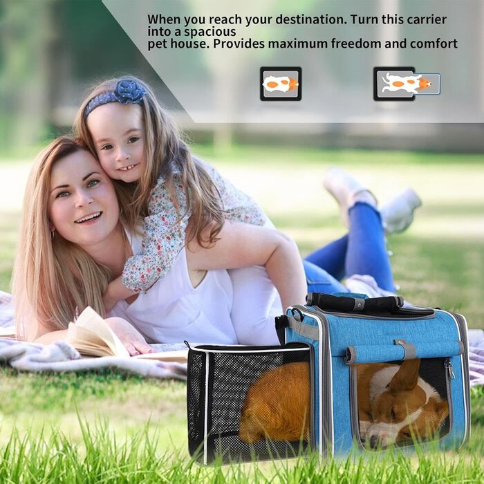 Фарбований велосипедний кошик для собак | Транспортний бокс для собак на велосипед - з вентиляцією, регульований, для прогулянок, подорожей, транспортування