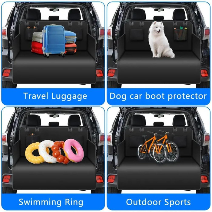 Захист для багажника Jeep Renegade (з 2018) для собак: водовідштовхувальний килимок з боковинами та захистом для краю багажника