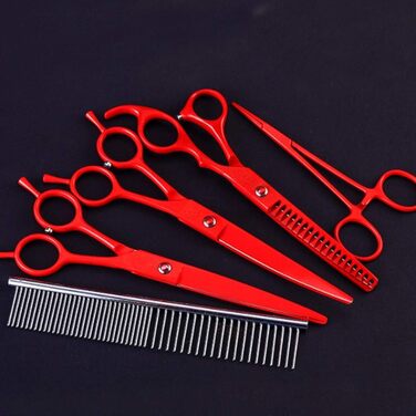 Набір професійних ножиць для грумінгу тварин 7.0 дюймів (5 предметів)