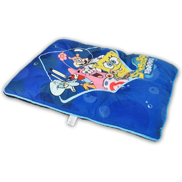 Ліжко для собак Spongebob Squarepants Bikini Bottom Napper — м'яке, плюшеве, ізнімний чохол, пране, для домашніх тварин