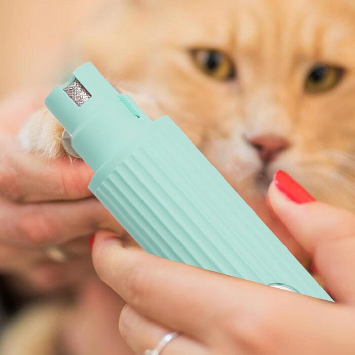 Шліфувальник для собачих кігтів | 3-ступеневий акумуляторний портативний шліфувальник з LED | Компактний шліфувальник для кігтів - для дорослих, сім'ї, друзів, жінок та чоловіків (зелений)