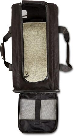 М'яка переноска для собак Amazon Basics, чорна, L, 50x26x28 см