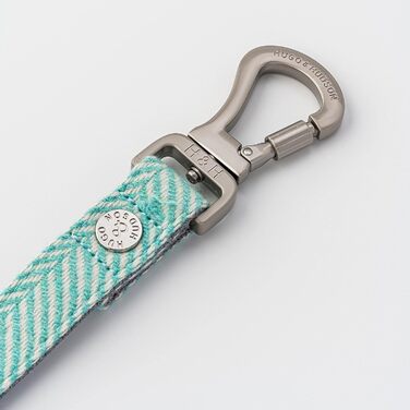 Повідок для собак HUGO & HUDSON твідовий, тренувальний, аква, ялинка, 1,2 м x 1,5 см