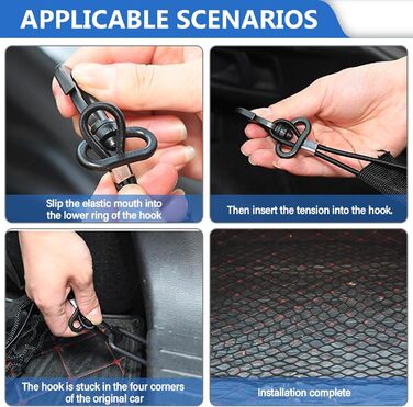 Сітка-перегородка для автомобіля GOMETY: захист для собак, 120x90 см, двошаровий поліпропілен, 4 гачки