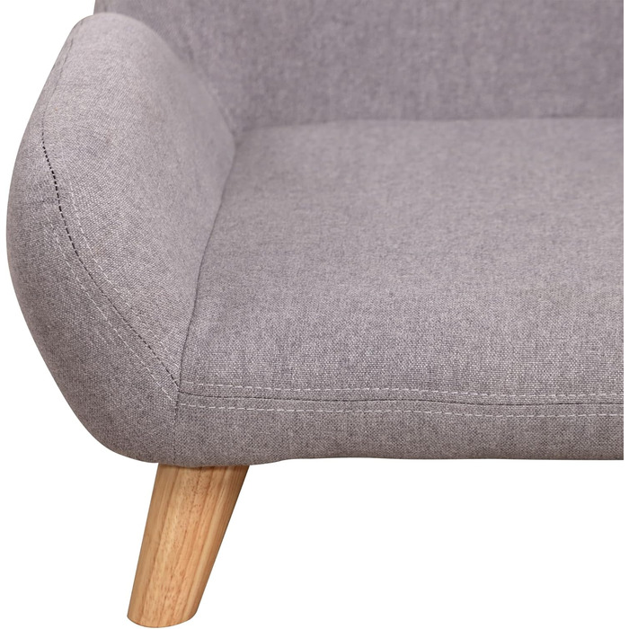 PawHut Софа для собак, лежанка для тварин, скандинавський стиль, сіра, 72 x 44 x 31 см