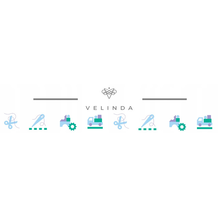 Автомобільний килимок з пластику Velinda 4XL, синій, 40 x 100 см