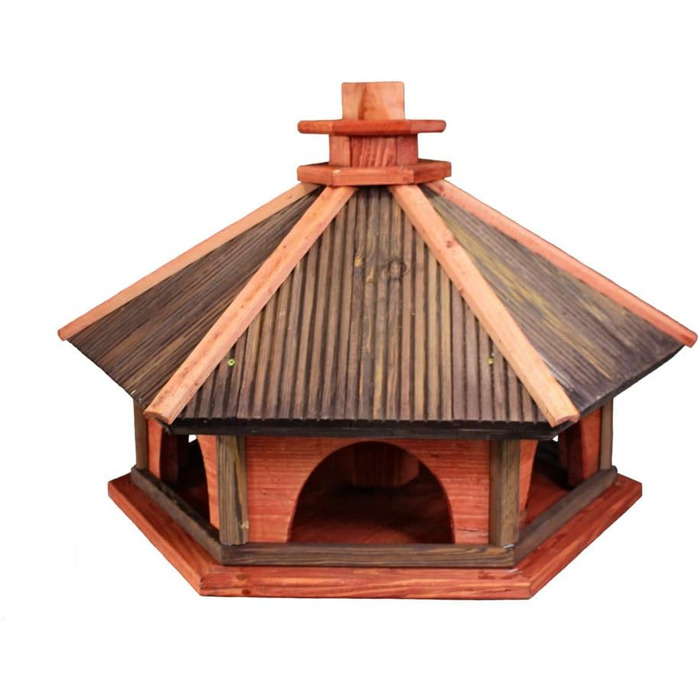 Дерев'яний годівничка для птахів Vogelhaus XXXL, ністбокс, червоно-коричневий