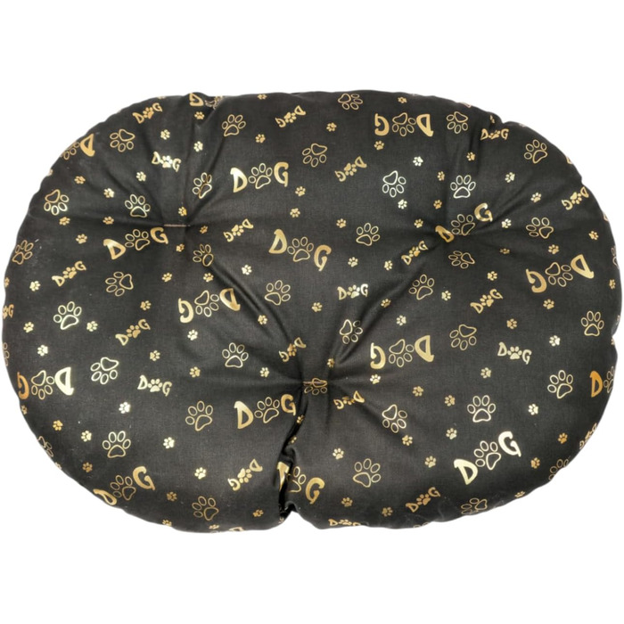 М'який лежак для собак та котів овальної форми (60x40 см) - коричневий, миється, для переносок та ліжок
