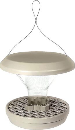Швейцарський годівничка для птахів SWISSINNO Davos SMART – годівниця з піддоном, антиратонна, для саду та балкону, сірий колір