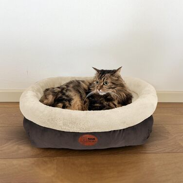 Кіжувал для собак та котів Kira Small – знімний, м'який, неслизький, машинне прання, 51x46x18 см, бежевий