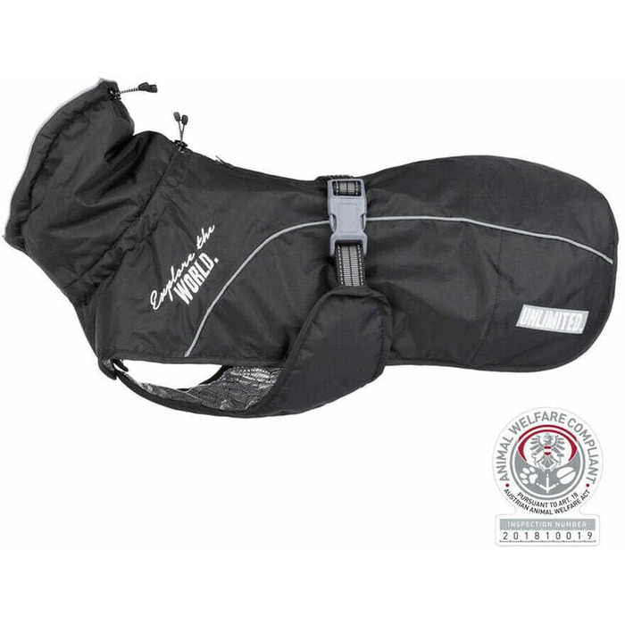 Зимова куртка для собак TRIXIE Explore, чорна, L (62 см), водонепроникна та вітронепроникна, придатна для прання в машині