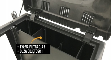 Акваріум Invital 26 л з задньою фільтрацією та LED-освітленням